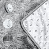 Deerhoo Large Shag Area Rugs 6 x 9, Tie-Dyed Plush Fuzzy Rug for Living Room, Ultra Soft Fluffy Furry Rugs for Bedroom, Indoor Carpet Nursery Rugs for Kids Room Home Decor, Light Grey