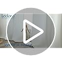 Lecloud Bessie White Curtains 63 Inch Length 2 Panels, Light Filtering Curtains for Bedroom, Faux Linen Textured Window Drapes with Rod Pocket, Window Treatments for Living Room, Each 40 W x 63 L