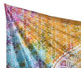 Popular Handicrafts Tapestry Wall Hanging Hippie Mandala Bohemian Hippy Medallion Psychedelic Ombre Design Indian Tapestries Bedspread 53 x 80 Iches (134cm x 203cm) Multicolor Tie Dye