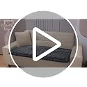 Couch Cover for Dogs Washable,Non Slip Fuzzy Durable Couch Covers for 3 Cushion Sofa Pet Friendly Sofa Cover Dog Thick Soft Slipcovers Protector Couches Mat Bed (Grey, 27.6" x 59"/70 x 150cm)