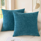 CaliTime Decorative Couch Throw Pillow Covers 20 X 20 Inches Ocean Blue