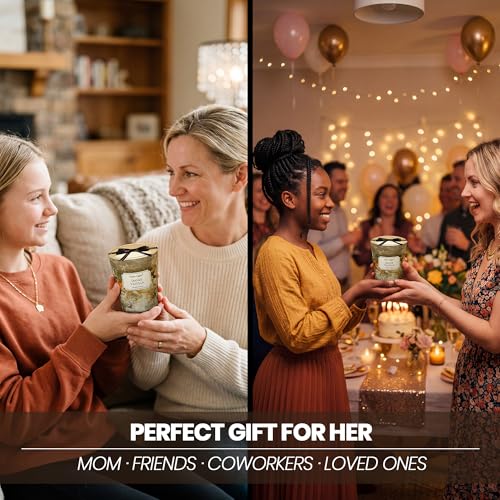 Home Lights Candle, 1-Wick Long-Lasting Scented Candles, 6.7oz Natural Soy Wax Candle for Home Scented, Industrial Chic Gifts for Women & Men, Smoke Vanilla