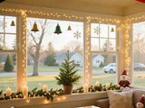 Christmas Lights,100 Count Lights with White Wire,21ft UL Certified Tree String Lights for Indoor Outdoor Christmas Decoration,Home Garden,Party Decorations (Warm White)