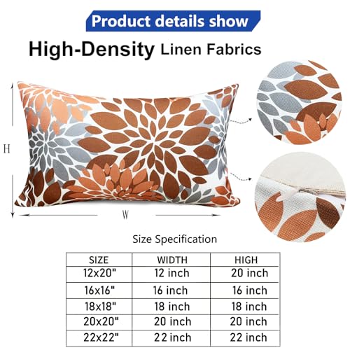 Decorative Throw Pillow Covers Set of 2 Brown Coffee pillow covers 12x20