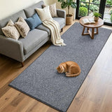 2x6 Grey Blue/White Runner Rug Non-Slip Washable for Hallway Kitchen
