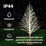 5FT Lighted Birch Tree, 560 LED Warm White Lights | Twinkle lighting effect, Built-in timer, Indoor outdoor display, Warm white festive glow, Wedding and Christmas decor