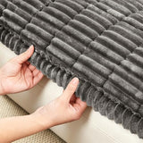 SUBRTEX Couch Cover for Dogs, Non-Slip Sofa Mat Washable, Thick Sofa Slipcover Cushion Protector Pet-Friendly (Gray, 27.6"x82.7")
