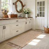 Collive 2' x 6' Kitchen Runner Rug, Modern Farmhouse Washable Bathroom Mat