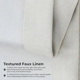 HPD Half Price Drapes - Faux Linen Curtains for Living Room (1 Panel) - 50W X 84L - Textured Room Darkening Curtains for Bedroom 84 Inches Long - Drapes for Home Decor, Birch Taupe