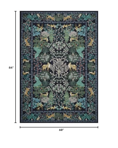GarveeHome Forest Rugs 5x7 Area Rugs for Living Room Washable 5x7 Rugs