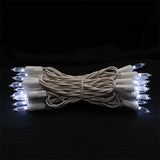 MULTI-SPARKING White Christmas LED Lights - 35 Count Cool White Christmas String Lights for Small Tree, Crafts, Holiday, Indoor/Outdoor Decorations, 11 Feet White Wire, UL Certified, Connectable