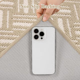 Washable Hallway Runner Rug 2x6',Non-Slip Kitchen Runner, Beige