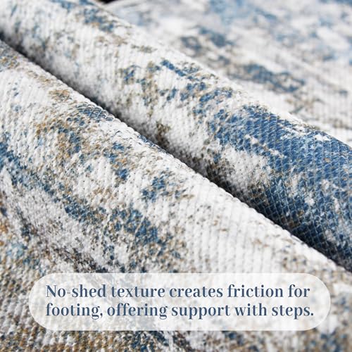Runners for Hallways Ultra Non-Slip 2x10 Long Runner Rugs Washable Abstract Tear and Stain Resistance No Pile Lightweight Modern Rug Runners for Entryway, Kitchen, Walkway, Entrance, Multi