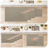 BEQHAUSE Kitchen Rugs 24"x36", Kitchen Mats for Floor Non-Slip, Light Beige