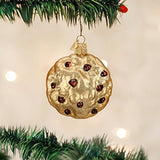 Old World Christmas Chocolate Chip Cookie Glass Blown Ornament for Christmas Tree, Handcrafted Holiday Decoration, Dessert - Cookie Collection