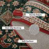 Tangsoo 8x10 Large Washable Area Rugs for Living Room,Boho Non Slip Rug
