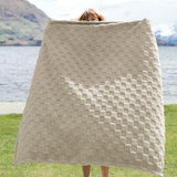 Bedsure Checkered Soft Cozy Twin XL Blanket for Bed, Oatmeal, 66"×90"