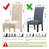 Lellen Stretch XL/Oversized Extra Large Velvet Dining Room Chair Covers for Kitchen Dining，Removable Washable Chair Protectors Slipcovers Large Velvet Dining Chair Covers（Cream，2PCS）