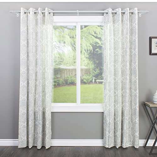 Rolando 5/8" Room Darkening Rod Set 28-48" White