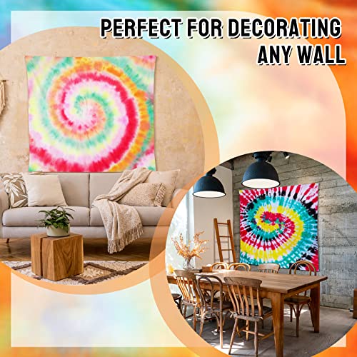 Tudomro 4 Pack White Cotton Tapestry for Tie Dyeing Large Blank Plain Backdrop Perimeter Stitching DIY Hanging Wall Tapestry for Bedroom Living Room Craft Decor(59 x 91 Inch)
