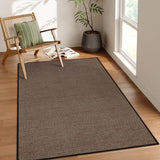 Lahome Farmhouse Entryway Rug, 3x5 Washable Area Rugs for Living Room Black