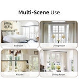 Curtain Rods for Windows 28-44 inch, 5/8 inch Black Curtain Rod Set, Splicing Heavy Duty Rod with Brackets, Decorative Curtain Rod for Bedroom, Living Room, Kitchen, Outdoor, Patio
