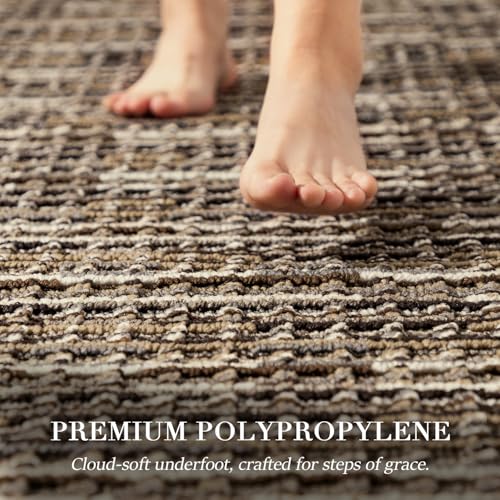 Kitchen Runner, 22"x59" Kitchen Mats for Floor, Brown