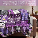 Granddaughter Gifts from Grandma, Grandpa, Birthday Gifts for Granddaughter, Granddaughters Blanket, Christmas Graduation Present for Grandchild, Heartwarming Blanket 60”x50”