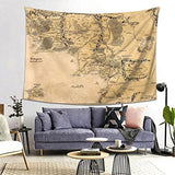 IMZEUSYEP Middle Retro Earth Map Tapestry Wall Hanging Decorative Wall Tapestries Wall Art Decoration Tapestries Home Decor For Dormitory Living Room 80x60 Inch