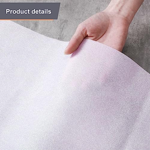 Tatuo Carpet Runner 2.46 x 30 ft Runway Rug 55 GSM Thickness with Carpet Tape for Prom Graduation Wedding Outdoor Indoor Hallway Movie Party Decoration Rug(2.46 x 30 Feet,Glitter White)