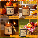 Fall Candles, Fall Decorations for Home, Candle Set Gifts for Women