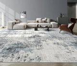 Washable 12x18 Area Rugs for Living Room: Abstract Modern Home Decor Rug