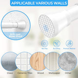AIZESI 2PCS Small Tension Curtain Rod 16-26 Inch Adjustable White Curtain Rods No Drilling 7/8" Diameter Short Spring Loaded Curtain Rods for Window, Kitchen, Closet, Cupboard, Bookshelf