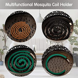 MyLifeUNIT Mosquito Coil Holder, Retro Portable Mosquito Incense Burner for Home and Camping (Bronze)