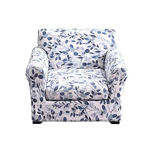 KRFOONN 2 Piece Chair Covers Printed Sofa Covers Couch Covers Washable Armchair Sofa Couch Slipcover Furniture Protector with Elastic Bottom for Living Room (Armchair, 15), Small