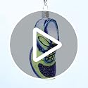 Old World Christmas Running Shoe Glass Blown Ornament for Christmas Tree, Handcrafted Holiday Decoration, Sport Collection