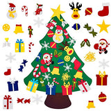 Fayoo DIY Felt Christmas Tree for Toddlers, Montessori Xmas Gift for Kids Wall Hanging Decorations Educational Art with 30pcs Ornaments