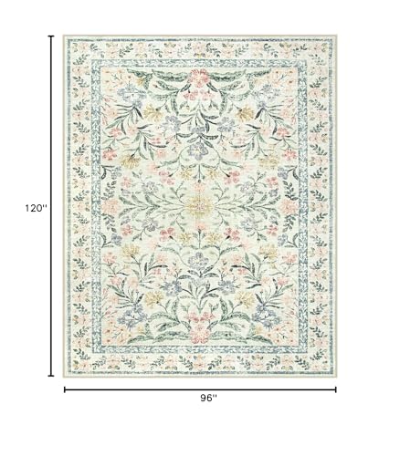 Lahome Boho Rugs for Living Room, Washable Large 8x10 Area Rugs for Bedroom