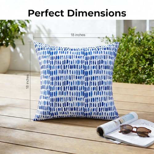 JMGBird Outside Pillows 18x18 Outdoor Throw Pillow Waterproof Outdoor Pillow