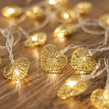 Cobus CozyHome Heart String Lights – 23 FT & 20 Warm White LEDs | Indoor | Christmas Fairy Lights Engagement Wedding Decoration Table Decoration Fairy Lights