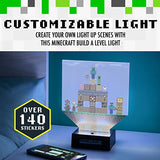 Minecraft Build a Level Light, Customizable Lamp with Over 140 Stickers, Minecraft Toys for Boys 6-12
