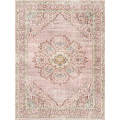 Washable Runner Rug 2x12: Non Slip Hallway Runner Rug Pink Soft Rug