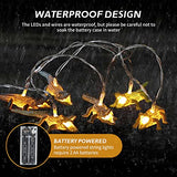 Crocodile String Lights 10LED 6.8FT Novelty Light Battery Operated with Kids Gift Indoor String Lights Home Bedroom Party Birthday Decoration Easter (Warm White)