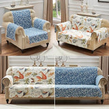 Greenland Home Willow Reversible Slipcover - Furniture Protector - Loveseat - Natural