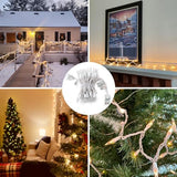 Christmas Lights Clear White 50 Count, 13ft Incandescent Mini String Lights Plug in Warm White with White Wire for Mantle Christmas Tree Indoor Outdoor Xmas Wedding Party Decorations