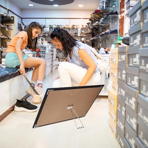 Slant Floor Mirror for Shoes - Compact 24x36 Full Length Mirror, Ideal for Bedroom or Dressing Room, Standing Design, Sleek and Modern