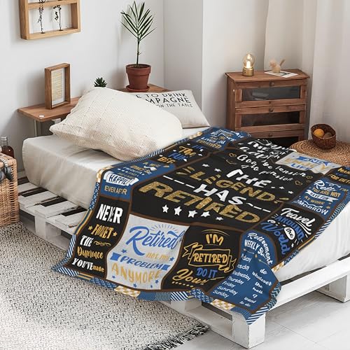 Retirement Gifts for Men, Retirement Gifts, Retired Gift for Man, Coworker Leaving Farewell Going Away Gift for Coworkers Friends, Best Gift for Retired Man 2026 Blanket 60"X 50"