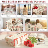 WRAPIX Anniversary Couple Gifts for Men Women - I Love You More Soft Fleece Throw Blanket 50x60 in - Anniversary Wedding Gifts for Him Her, Birthday Romantic Gift for Girlfriend Boyfriend Wife Husband
