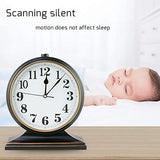 Table Clock-Modern Table Clock Silent-Non-Ticking 10-inch dial, Clear and Easy to Read, Used for Living Room, Bedroom Decoration