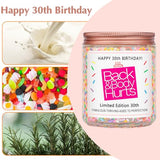 Homsolver 30th Birthday Decorations Gifts for Women Men, Happy 30th Birthday Candle Gift for Her Him, Funny 30 Years Old Ideas - Vanilla Candles